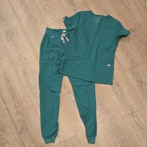 Figs Teal Scrub Set